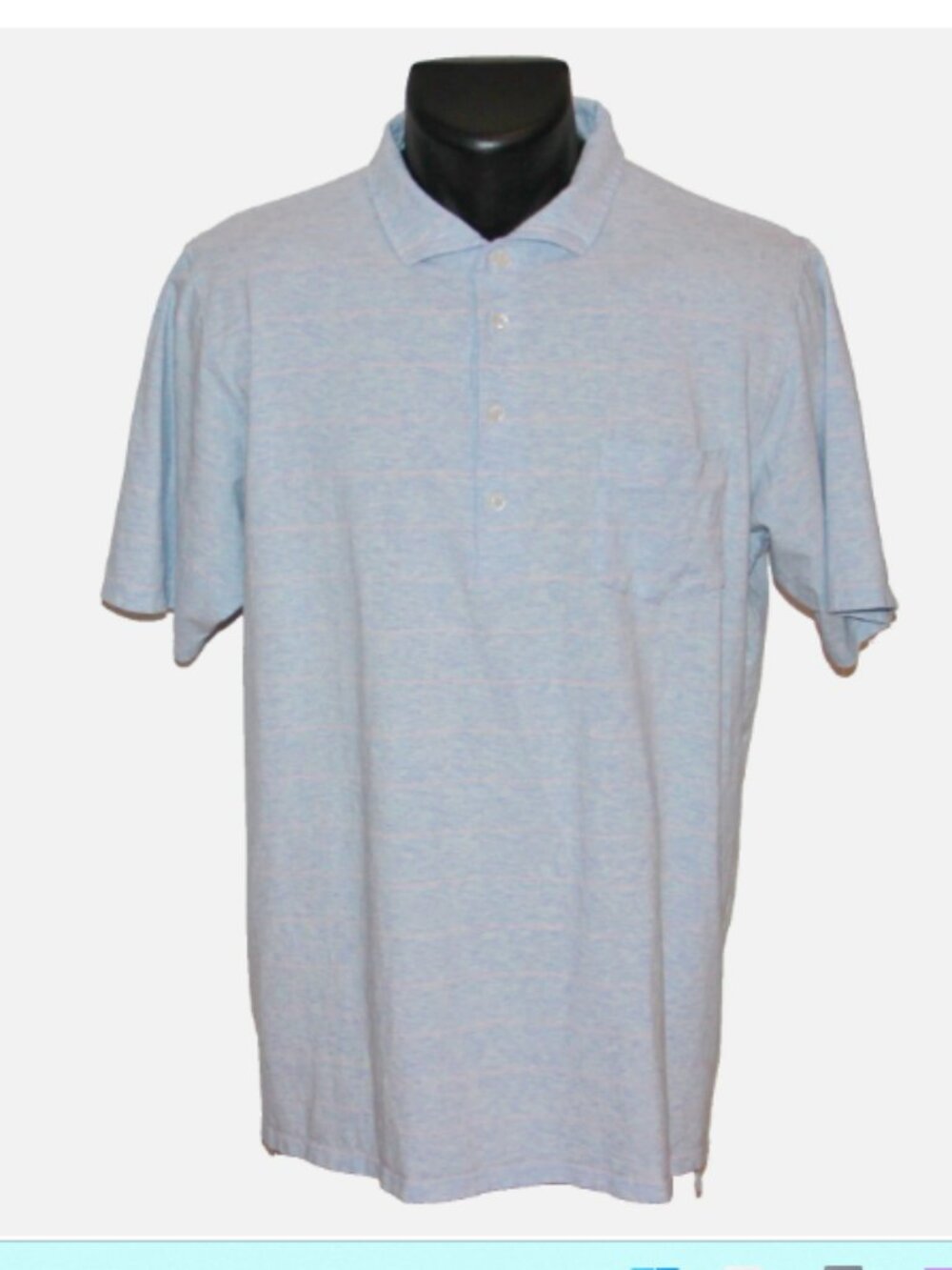Beautiful B. Draddy Sport Pima Cotton Stretch Polo, Large No Club Logos